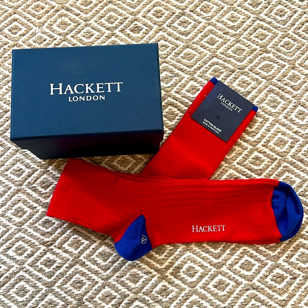NWT Hackett London Cotton Long Socks